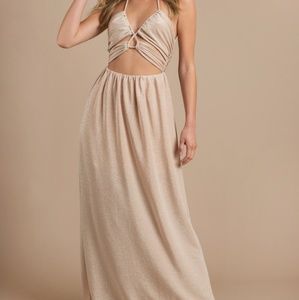 EARNEST GOLD MAXI DRESS